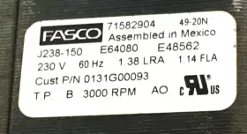 0131G00093 JAKEL Fasco Goodman Inducer Motor #3