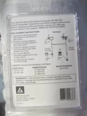 L36-075 JOHNSTONE SUPPLY Millivolt Generator #2