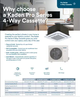 KI-PSX24CT-2AAMA KADEN Pro Cassette Mini Split