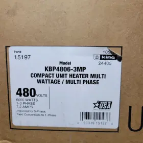 KBP4806-3MP KING ELECTRIC Unit Heater Phase #2