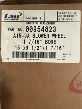 00954823 LAU Whl Double Inlet Belt Drive Blower Wheel #2