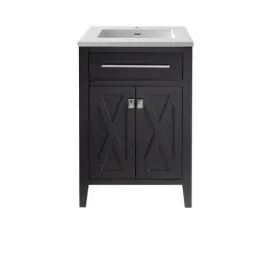 313YG319-24E-MW LAVIVA Wimbledon Esprsso Cabinet Stone