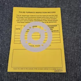 64L80 LENNOX Pulse Furnace Air Diaphragm Flapper Material