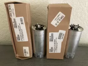 81W20 LENNOX Surephon Dual Capacitors Mfd Round