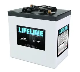 GPL-4CT LIFELINE Vanlife Pearl Ms Rv Marine Golf Agm Battery