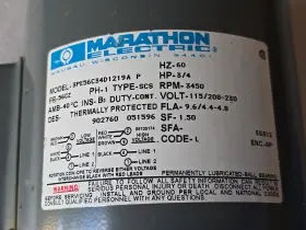 3PE56C34D1219A MARATHON ELECTRIC Rpm Jet Pump Motor #2