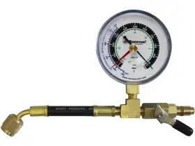 98067-R MASTERCOOL Analog Vacuum Gauge Control Valve Flare