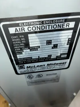 33-046-G010 MCLEAN/HOFFMAN Midwest Cabinet Cooler Enclosure