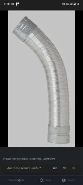 MDWF0404 METAL-FAB Flexible Vent Pipe Connector Double Wall