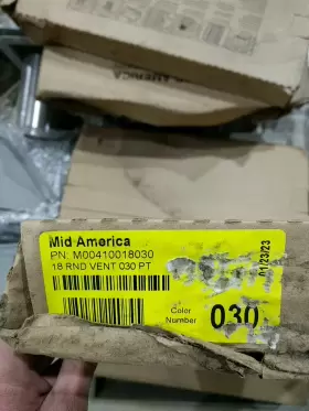 080192140845 MID AMERICA Round Gable Vent Venting Area #2