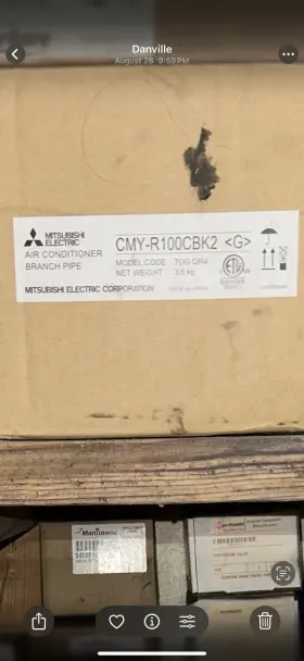 7GGQR4 MITSUBISHI ELECTRIC Branch Pipe Twinning Kit