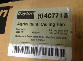4C771-B MSC Dayton Agricultural Ceiling Fan Tsc #2