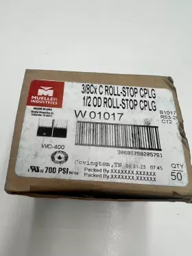 W01017 MUELLER Pack Od Copper Fitting Coupling Rolled #3