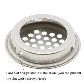 414753505477 NACX Air Soffit Vent Steel Round Mesh Hol #3