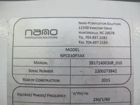 NPC010-P3AX NANO PURIFICATION SOLUTIONS Npc Precision Process #3