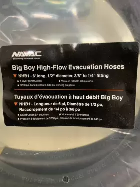 NHB1 NAVAC Big Boy High Flow Evacuation Hose Fitting #3