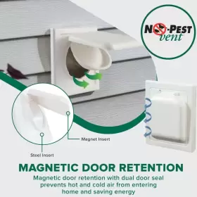 898617002322 NO-PEST VENT Wall Air Cover Exhaust Dryer Block #3