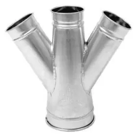 8040101086 NORDFAB Round Double Branch Duct Galvanized Steel