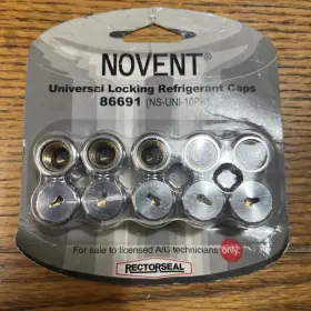 86692 NOVENT Locking Refrigerant Caps Pack