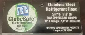 NPCH48 NRP GLOBESAFE Steel Refrigerant Hose #2