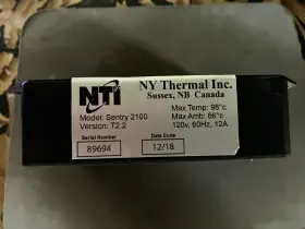 6000082013 NTI BOILER Sentry Control Box #2