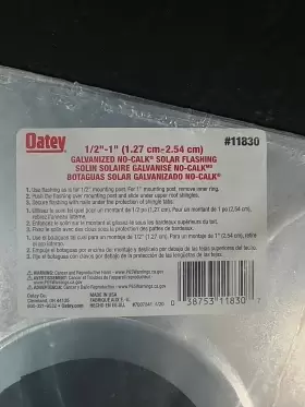 11830 OATEY Calk Vent Stack Roof Flashing #2