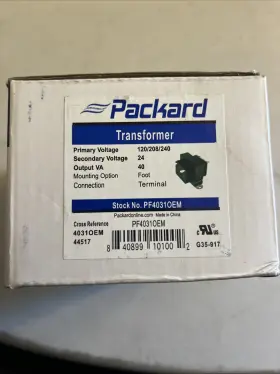 PF40310EM PACKARD Control Transformer Secondary Hvac Furnaces