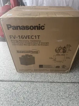 FV-16VEC1T PANASONIC VENTILATION Balanced Elite Erv Top Port
