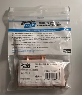 MZK-C10-HNBR PARKER Zoomlock Coupling Refrigerant Fitting