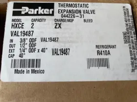 VAL19487 PARKER Odf Thermal Expansion Valve Cap