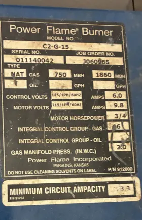 C2-G-15 POWER FLAME Mbh