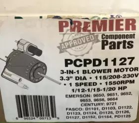 PCPD1127 PREMIER Blower Motor Walk Cooler #2