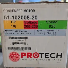 51-102008-20 PROTECH Condenser Motor Rpm