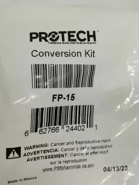 FP-15 PROTECH Natural Lp Gas Conversion Kit #2