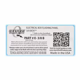 E-3-0-B QUICKFLASH WEATHERPROOFING PRODUCTS INC Electrical #3