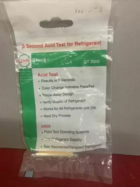 QT2000 QWIK CHECK Acid Refrigerant Loc