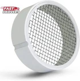 744759740403 RAVEN Pvc Termination Cap Mesh Screen Vent Cover