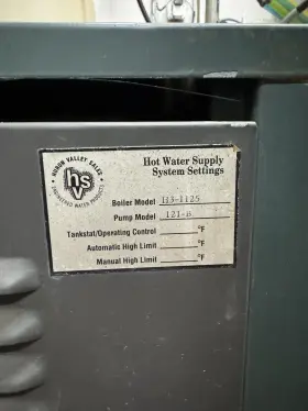 H3-1125 RAYPAK Raytherm Hydronic Boiler
