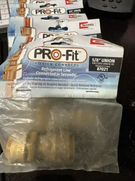 87021 RECTORSEAL Pro Connect Union Refrigerant Line