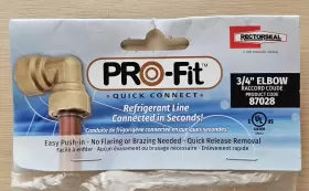 87028 RECTORSEAL Pro Connect Elbow Refrigerant Line #2