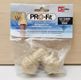 87028 RECTORSEAL Pro Connect Elbow Refrigerant Line