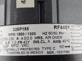 RF4401 REGAL REXNORD CENTURY Refrigeration Motor #3