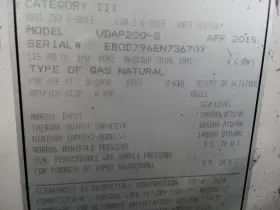 UDAP200-S REZNOR Natural Gas Heater #3