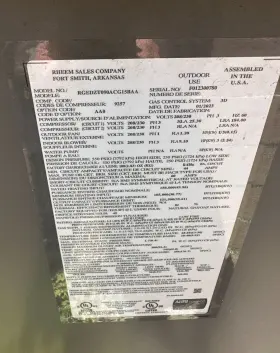 RGEDZT090ACG15BAA RHEEM Selling Rtu Gas #3