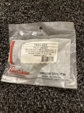 1830-001 ROBERTSHAW Pilot Incinerator Target Kit