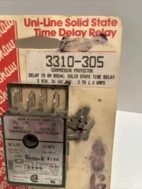 3310-305 ROBERTSHAW Robert Shaw Delay Relay Compressor Nos #2