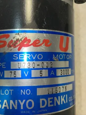 U730-002E44 SANYO DENKI Servo Motor #3