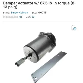 MK-7121 SCHNEIDER ELECTRIC Barber Colman Damper Act Adj