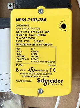 MF51-7103-784 SCHNEIDER ELECTRIC Duradrive Floating Actuator #2