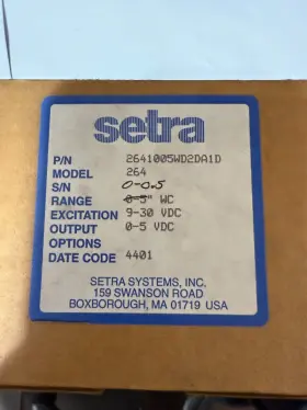 2641005WD2DA1D SETRA Differential Pressure Transducer Vdc